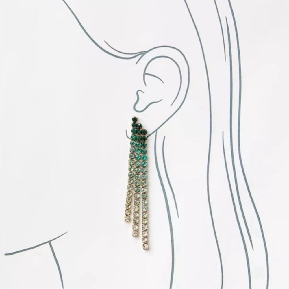 Ann Taylor LOFT Waterfall Statement Earrings - Picture 3 of 5